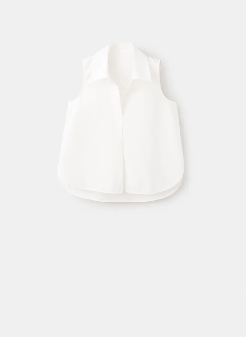 Mango  Sleeveless cotton shirt for Women | Best Price UAE